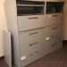 Global Lt. Grey 5 Drawer Lateral File Cabinet, Locking